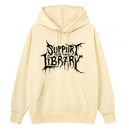 Pagewings Support Your Local Library Unisex Classic Hoodie