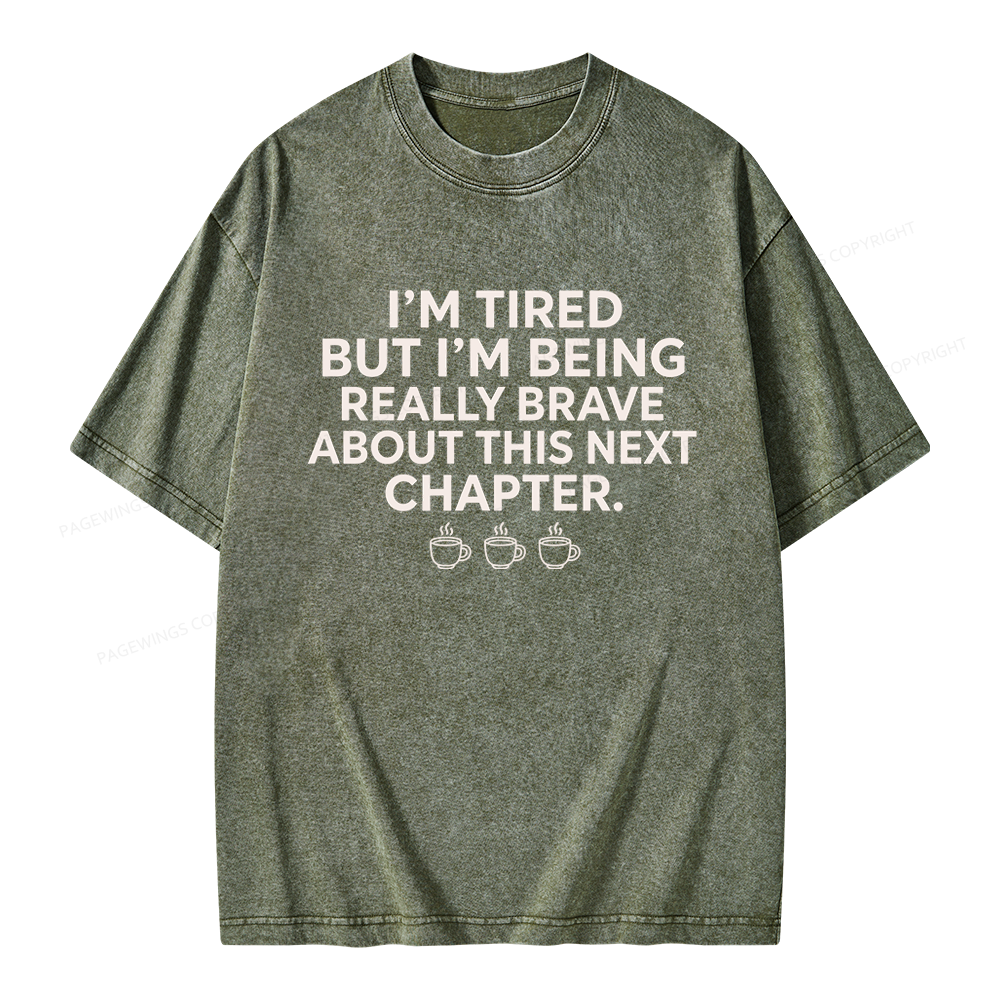 Pagewings About This Next Chapter Unisex Washed T-shirt
