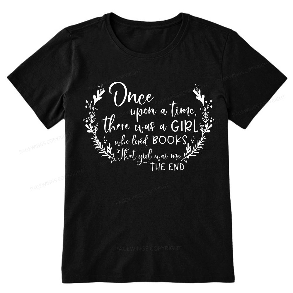 Pagewings There Was A Girl Who Loved Books Unisex Classic T-shirt