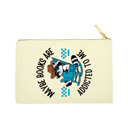 Pagewing Books Are Addicted To Me Pouch
