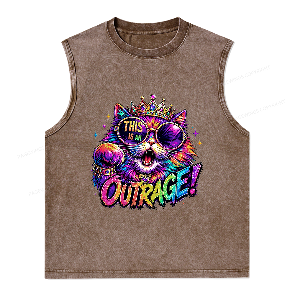 Pagewings Sci-Fi Book Lover Unisex Washed Tank Top