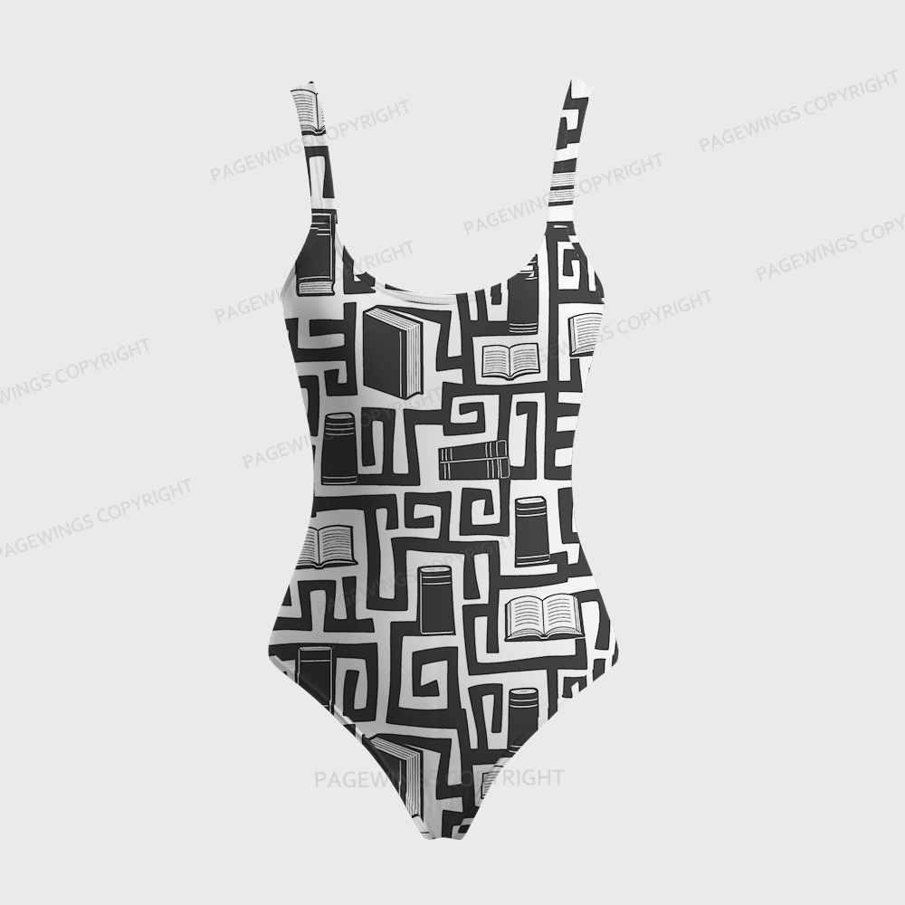 Pagewings Books Are My Jam One-Piece Swimsuit 