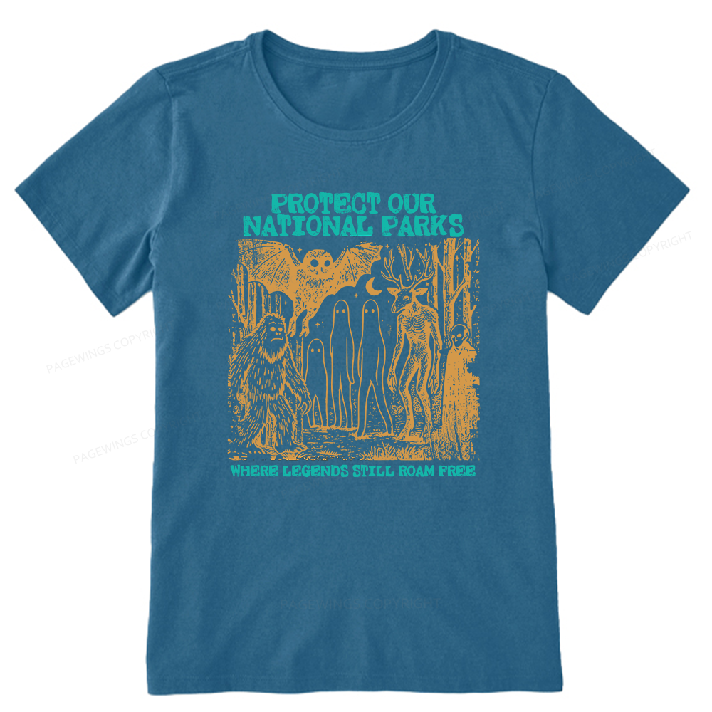 Pagewings Protect Our Parks Vintage Camping Unisex Classic T-shirt