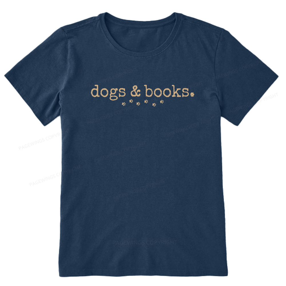 Pagewings Dogs & Books Unisex Classic T-shirt
