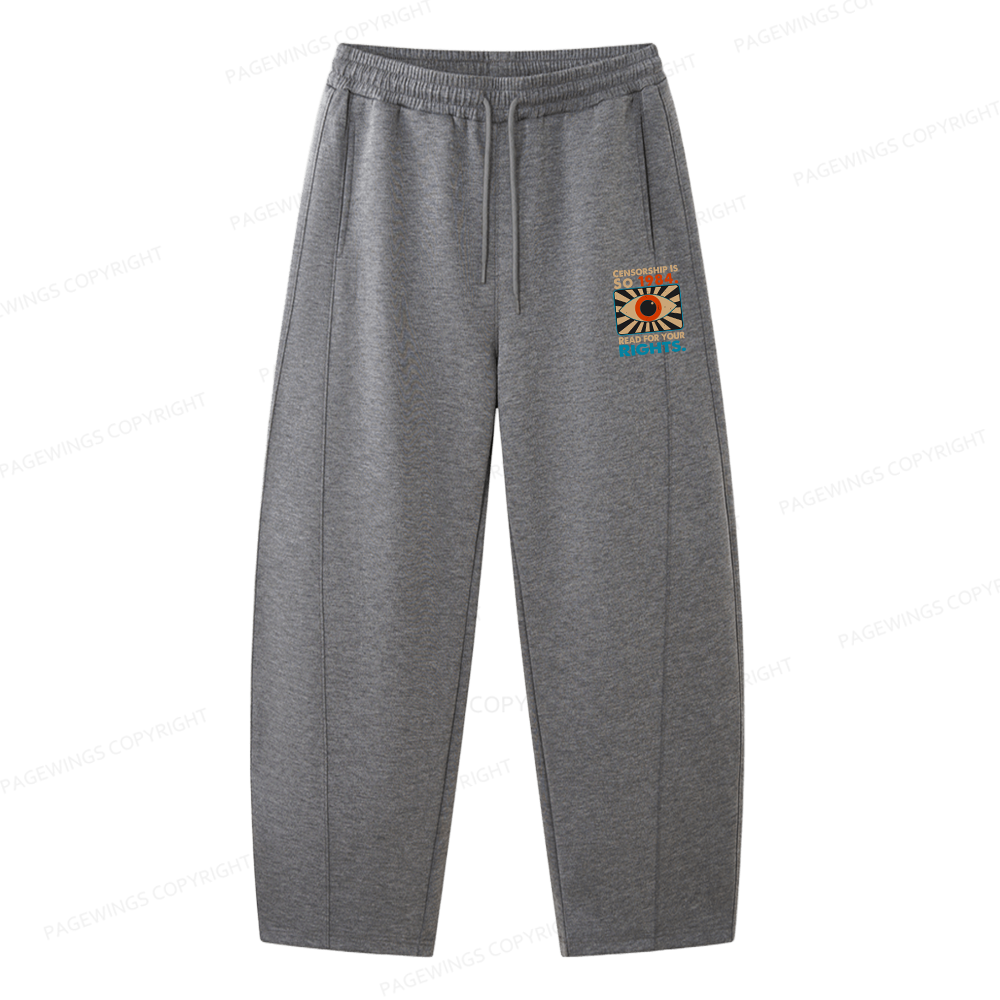 Pagewings Read For Your Rights Unisex Barrel Sweatpants