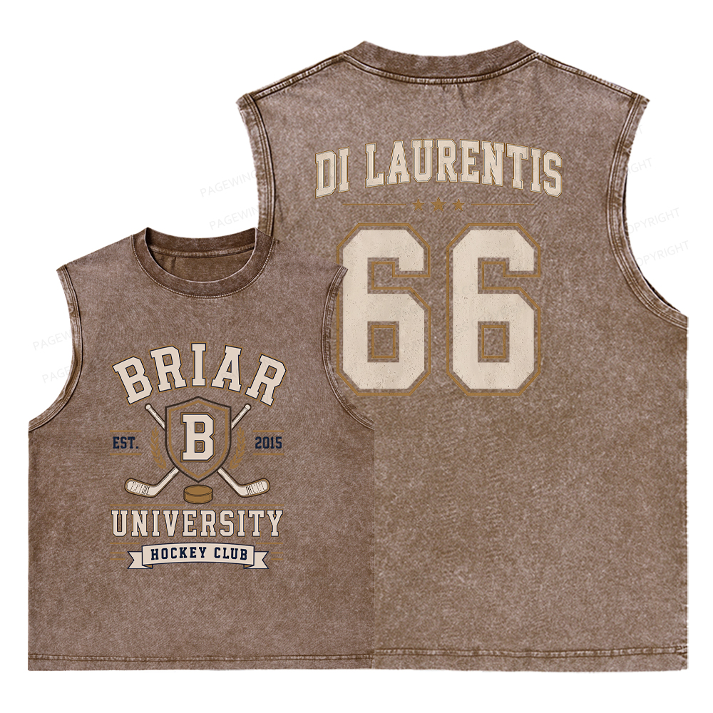 Pagewings Hockey Romance Washed Tank Top