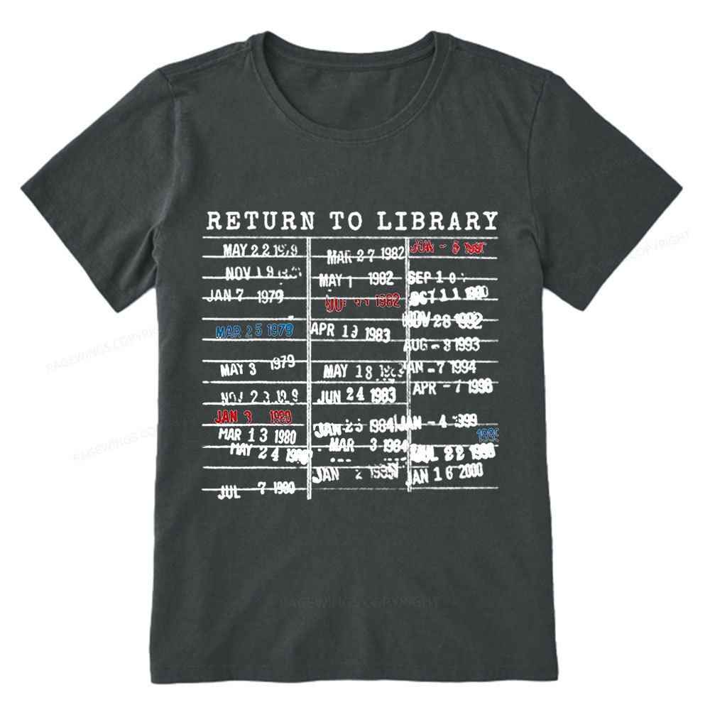 Pagewing Return To Library Unisex Classic T-shirt