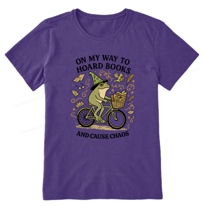 Pagewings On My Way To Hoard Books And Cause Chaos Unisex Classic T-shirt