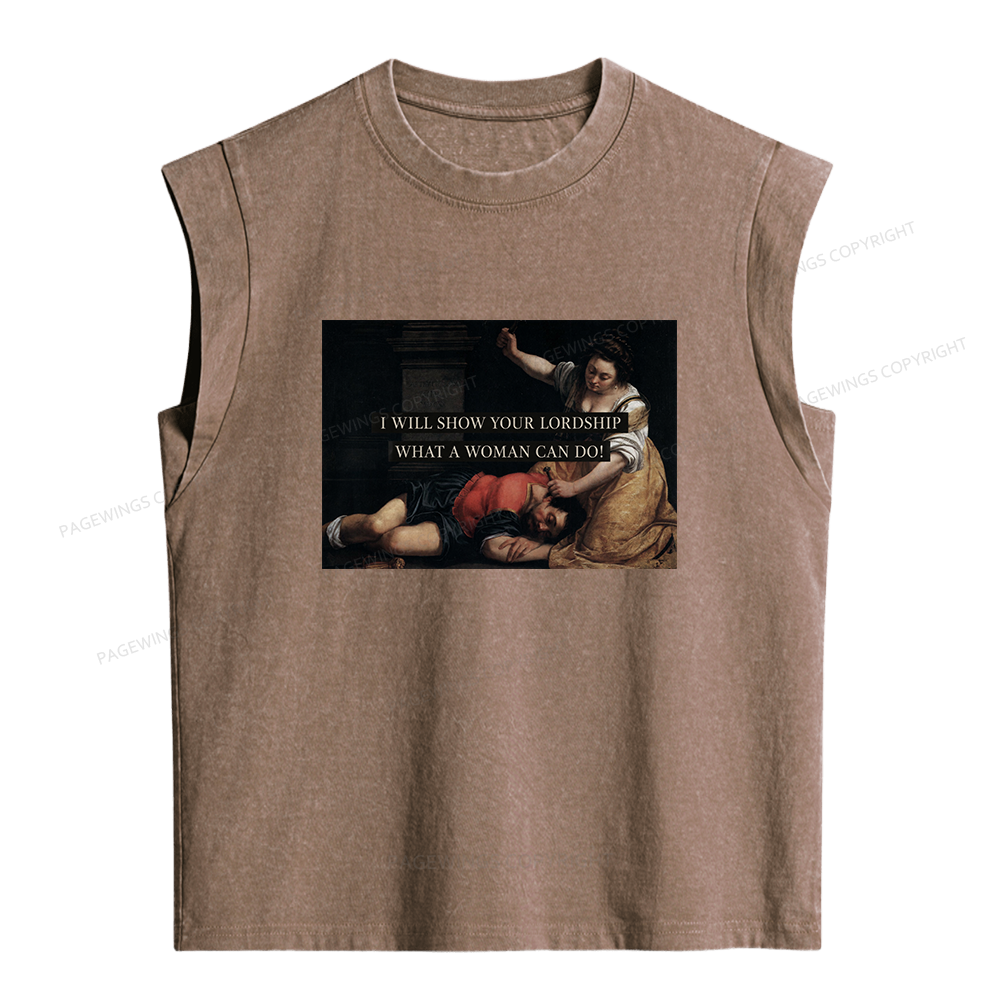 Pagewing I Will Show Your Lordship Women's Washed Tank Top