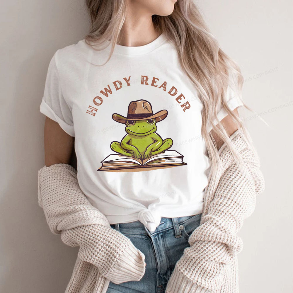 Pagewings Howdy Reader Frog Unisex Classic T-shirt