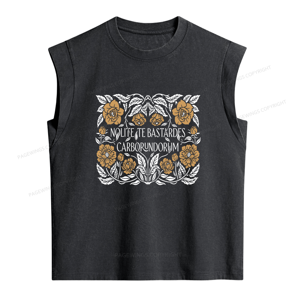 Pagewings Dystopian Book Lovers Women's Washed Tank Top