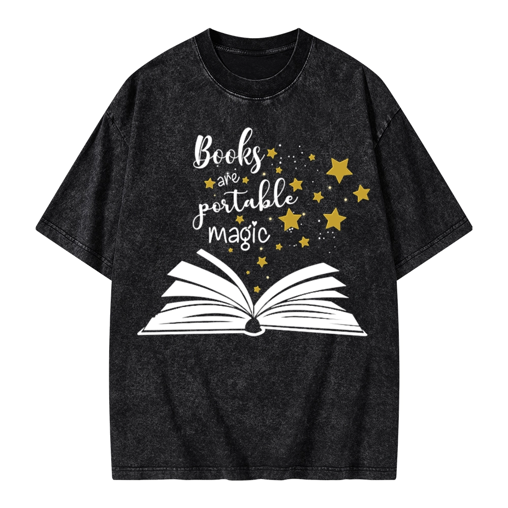 Pagewings Book Are Portable Magic Unisex Washed T-shirt