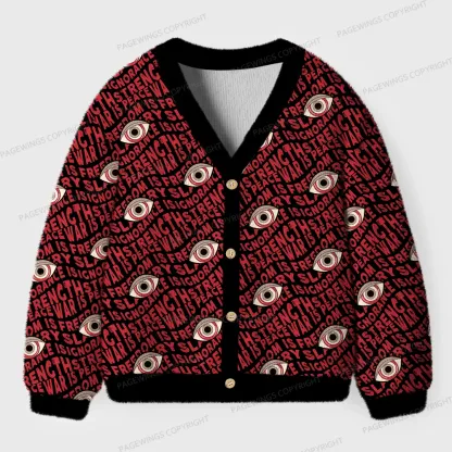 Pagewings War Is Peace Unisex Ugly Cardigan Sweaters