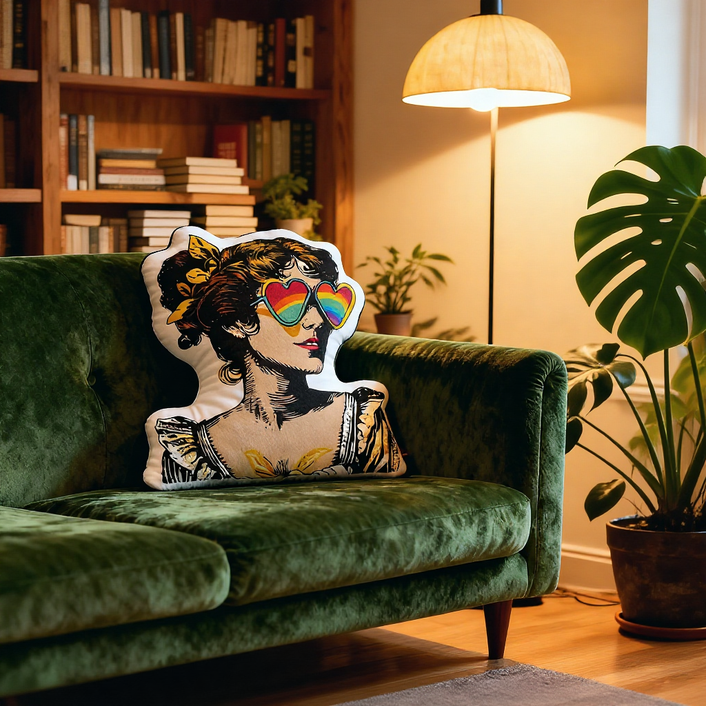 Pagewings More Pride Less Prejudice Shaped Throw Pillow