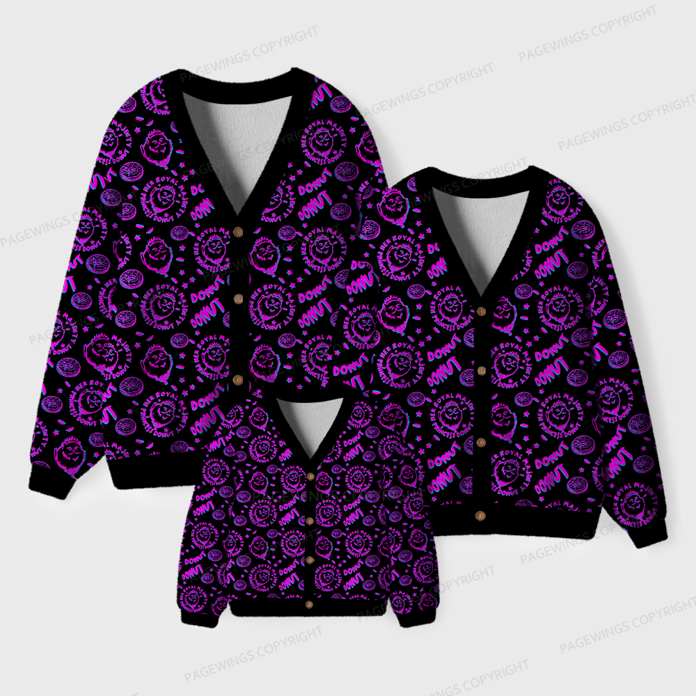 Pagewings Donut Unisex Ugly Cardigan Sweaters