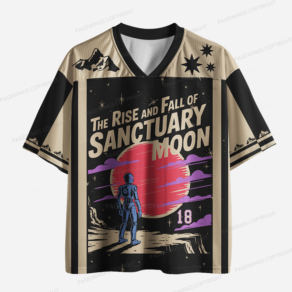 Pagewings The Rise And Fall Of Sanctuary Moon Unisex Mesh Jersey