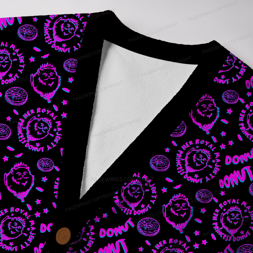 Pagewings Donut Unisex Ugly Cardigan Sweaters