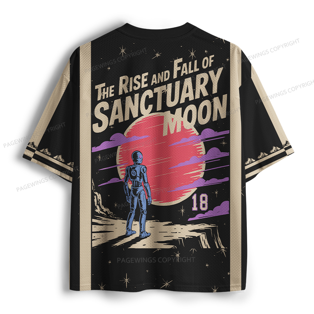 Pagewings The Rise And Fall Of Sanctuary Moon Unisex Mesh Jersey
