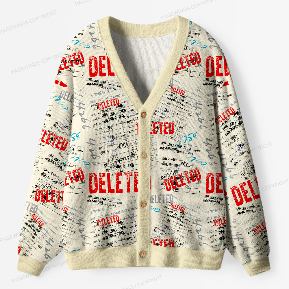 Pagewings Deleted  Unisex Ugly Cardigan Sweaters