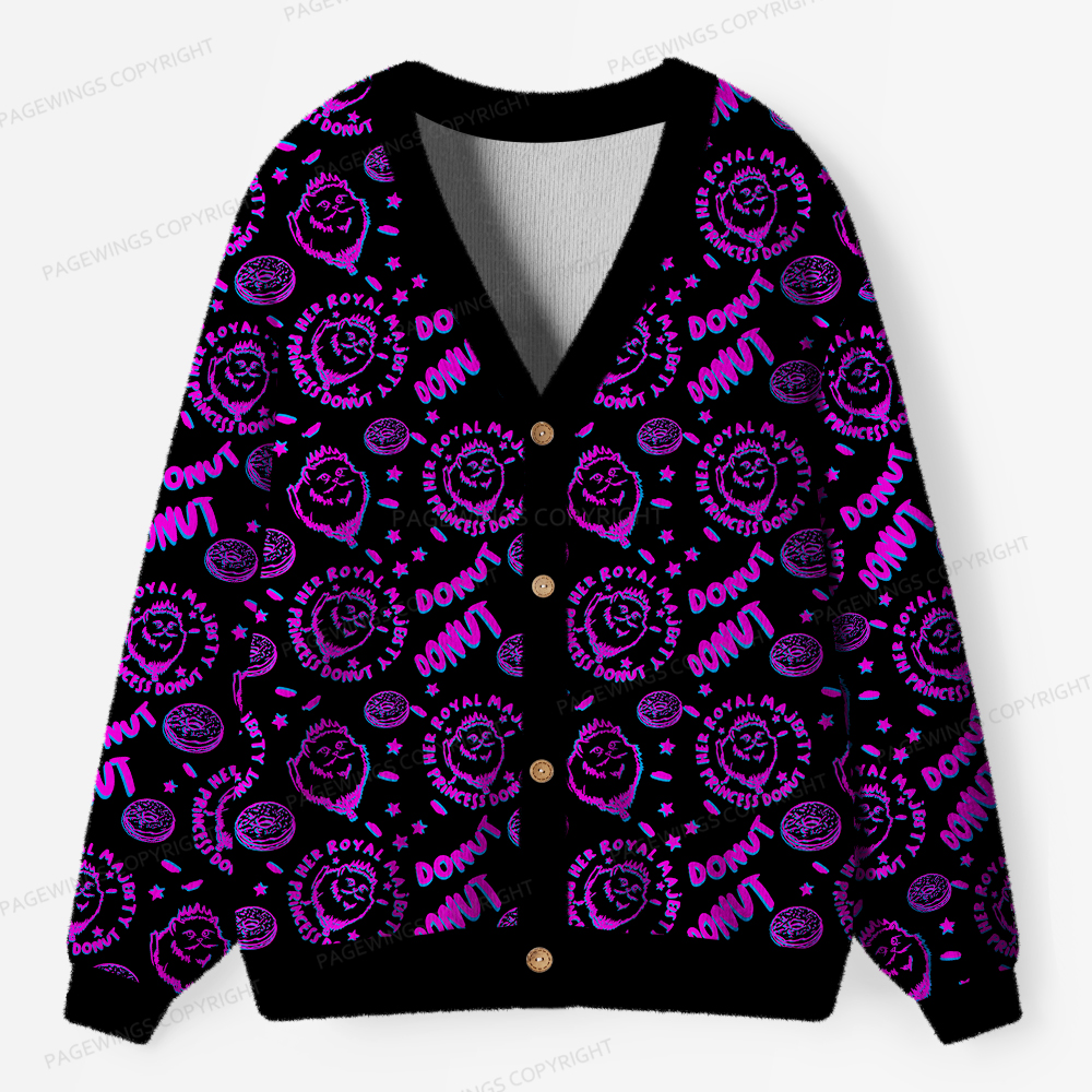 Pagewings Donut Unisex Ugly Cardigan Sweaters