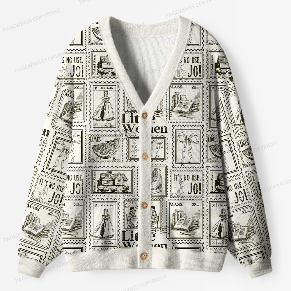Pagewings Literary Women Unisex Ugly Cardigan Sweaters