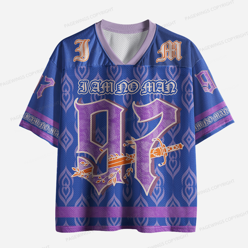 Pagewings I Am No Man Unisex Mesh Jersey