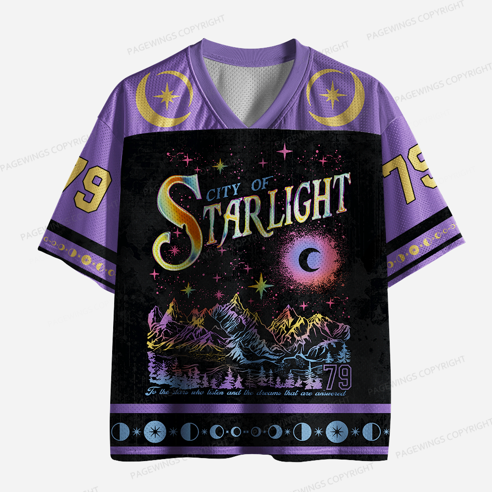 Pagewings City Of Starlight Unisex Mesh Jersey
