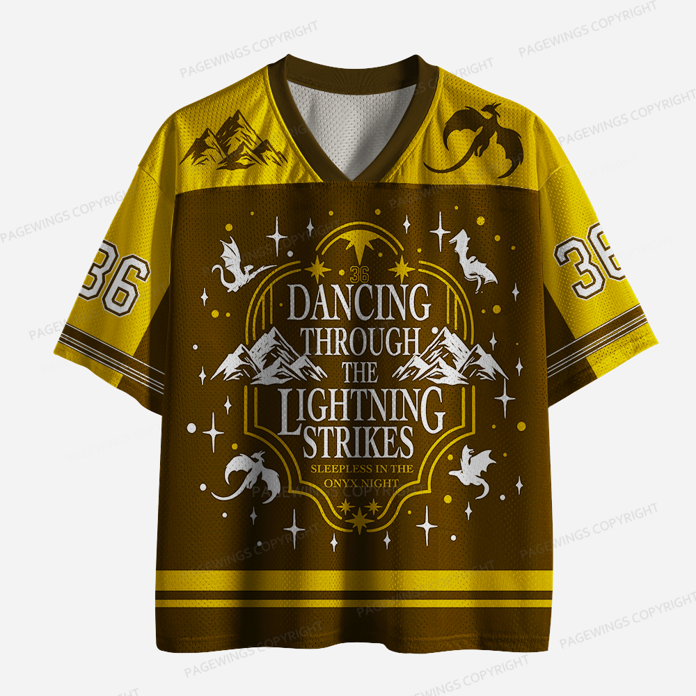 Pagewings Dancing Through The Lightning Unisex Mesh Jersey