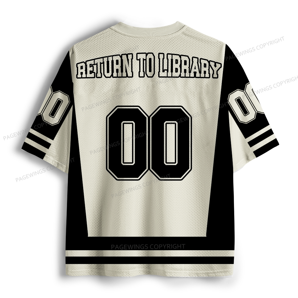 Pagewings Return To Library Unisex Mesh Jersey