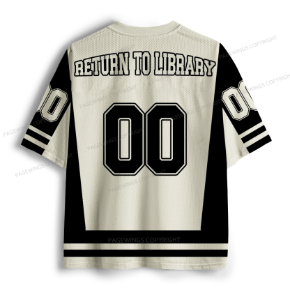 Pagewings Return To Library Unisex Mesh Jersey