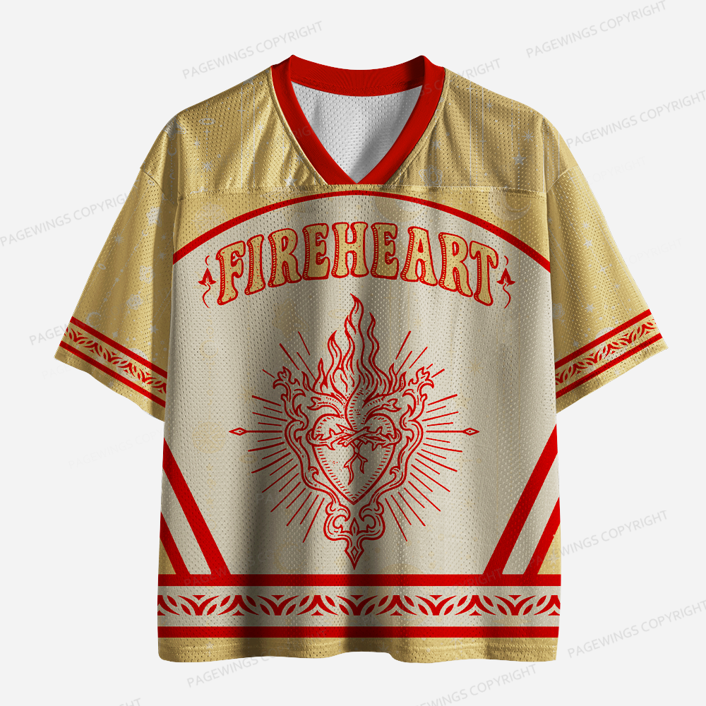 Pagewings Fireheart Unisex Mesh Jersey