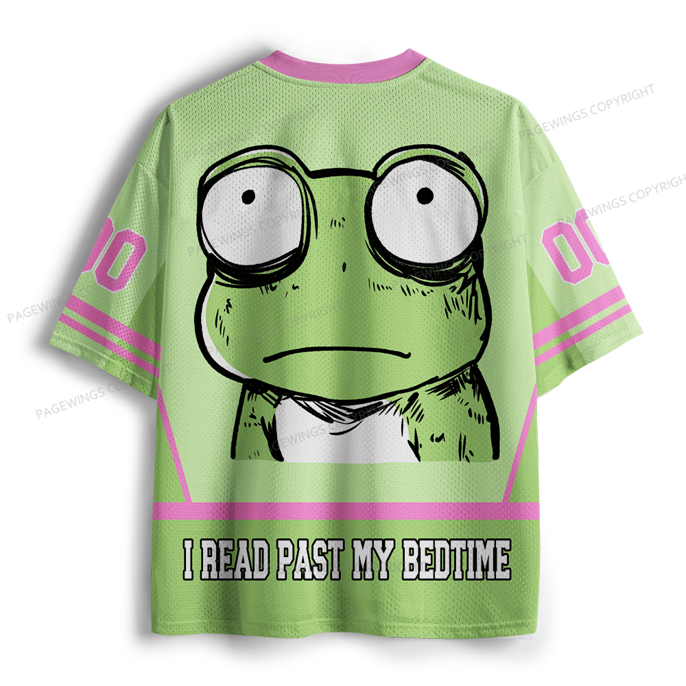 Pagewings I Read Past My Bedtime Unisex Mesh Jersey