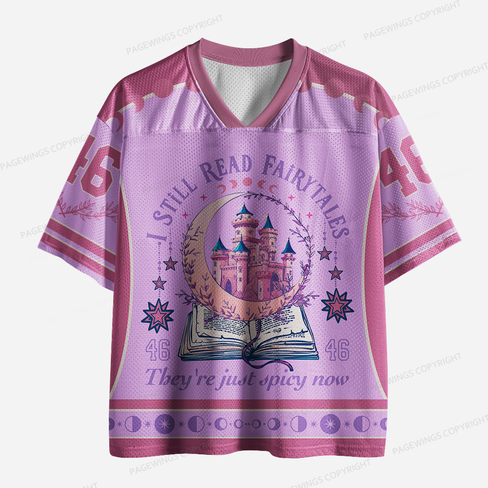 Pagewings They're Just Spicy Now Unisex Mesh Jersey