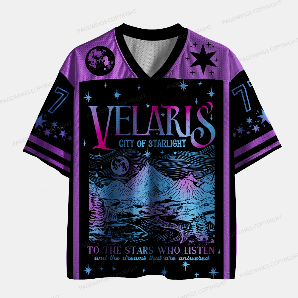 Pagewings Velaris City Of Starlight Unisex Mesh Jersey