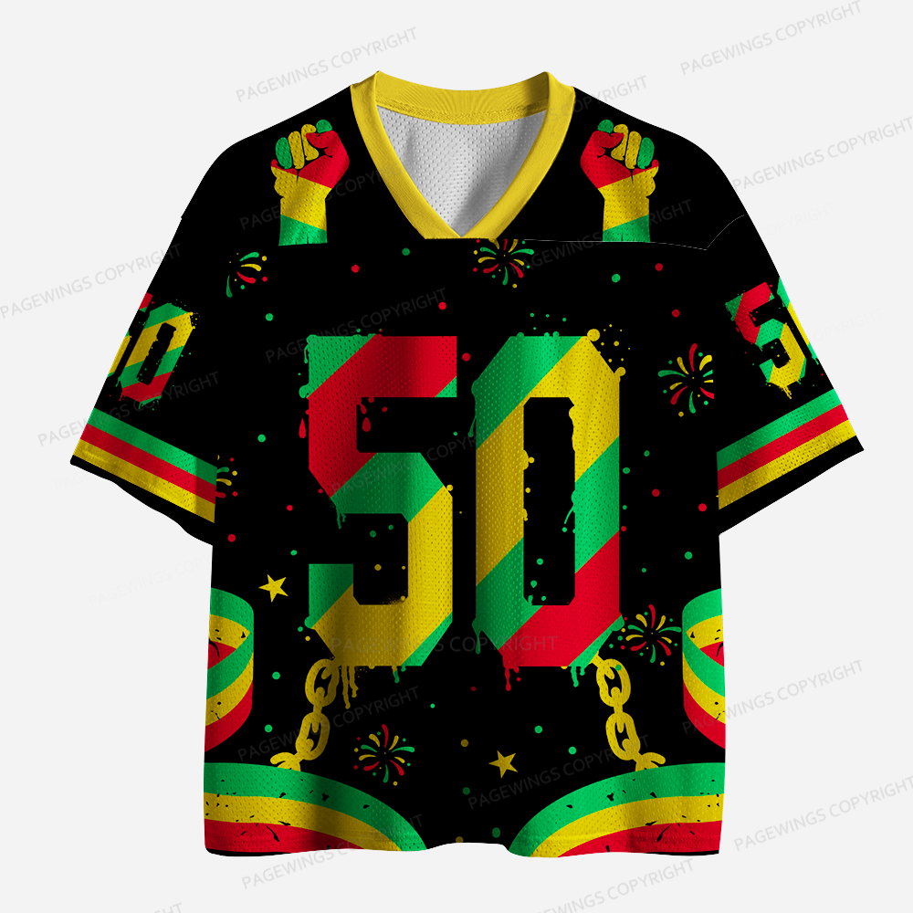 Pagewings Black History Month Period Unisex Mesh Jersey