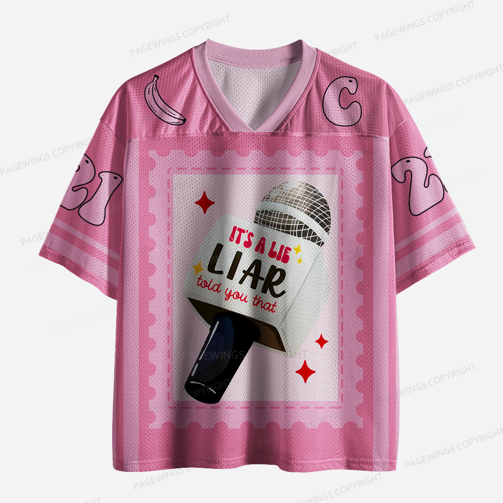 Pagewings It's A Lie Liar Told You That Unisex Mesh Jersey