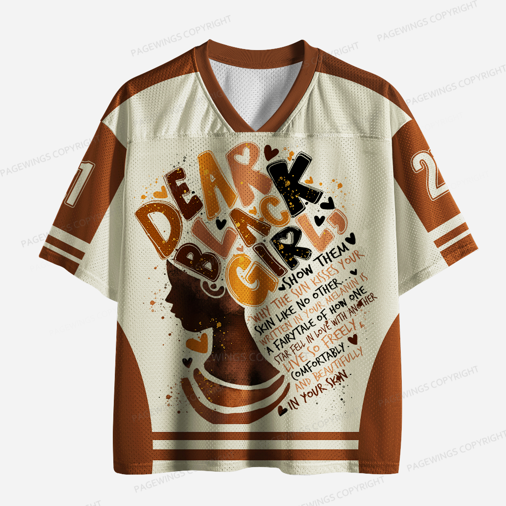 Pagewings Dear Black Girls Unisex Mesh Jersey
