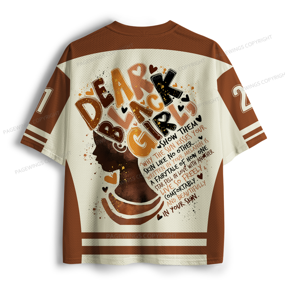 Pagewings Dear Black Girls Unisex Mesh Jersey