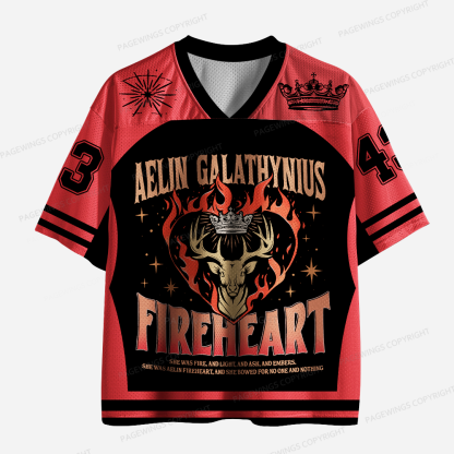 Pagewings Fireheart Unisex Mesh Jersey