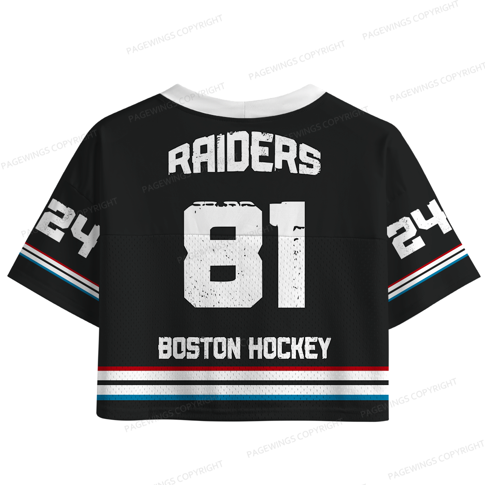 Pagewings Romance Novel Lover Women's Crop Mesh Jersey 