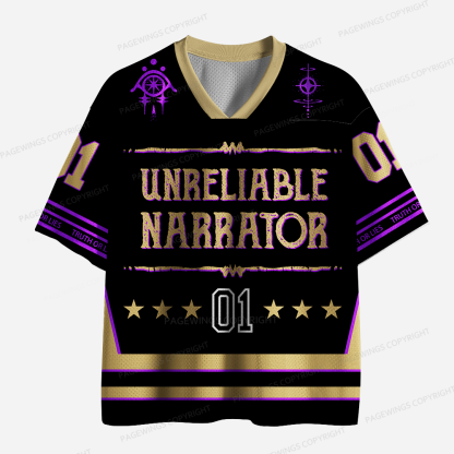 Pagewings Unreliable Narrator Unisex Mesh Jersey