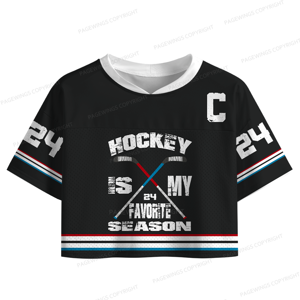 Pagewings Dancing Through The Lightning Strikes Women's Crop Mesh Jersey