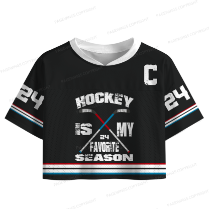 Pagewings Romance Novel Lover Women's Crop Mesh Jersey 