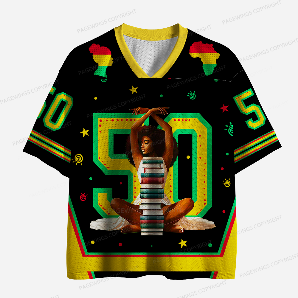 Pagewings Black History Unisex Mesh Jersey