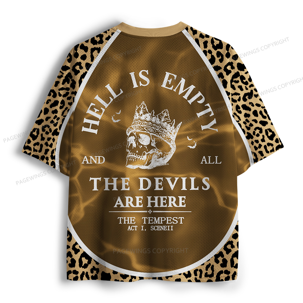Pagewings Hell Is Empty And All The Devils Are Here Unisex Mesh Jersey