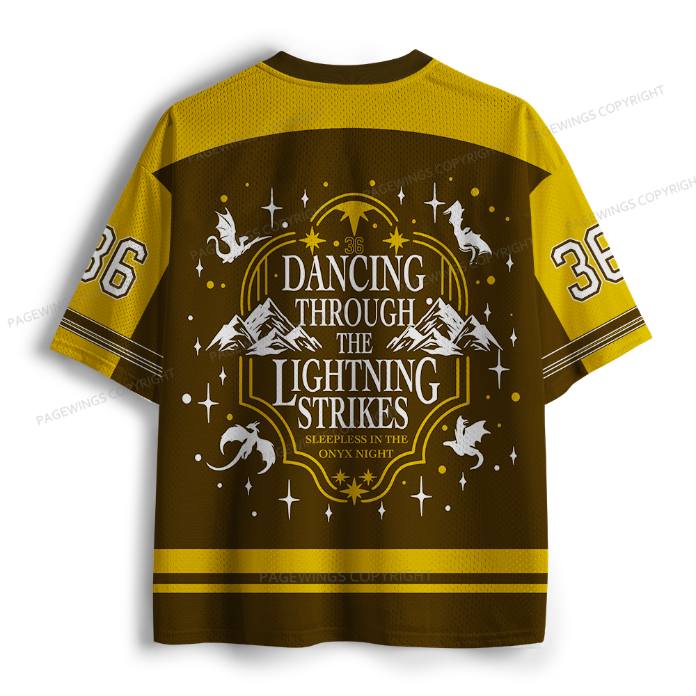 Pagewings Dancing Through The Lightning Unisex Mesh Jersey