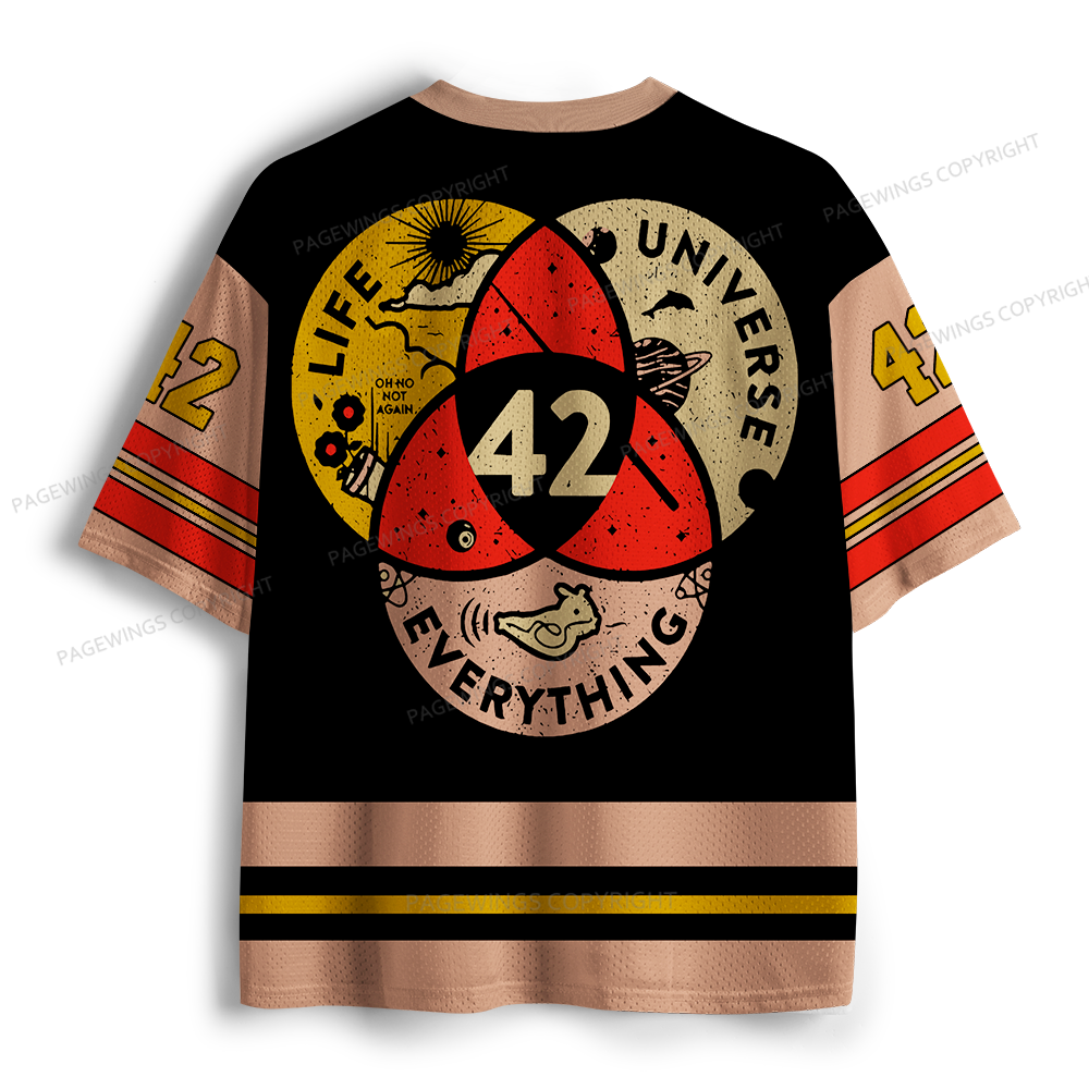 Pagewings Life The Universe And Everything Unisex Mesh Jersey