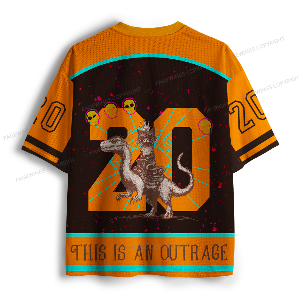 Pagewings This Is An Outrage Unisex Mesh Jersey