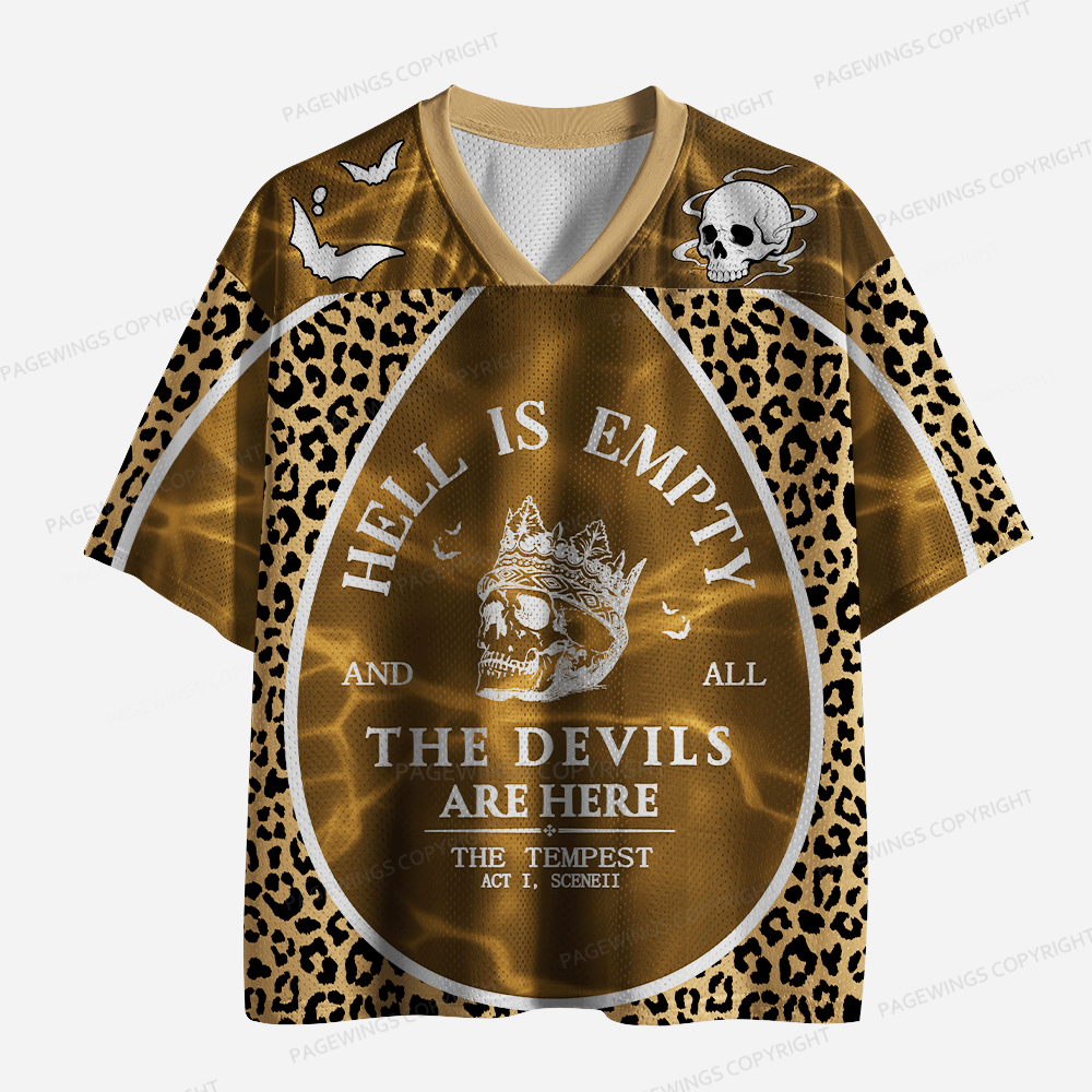 Pagewings Hell Is Empty And All The Devils Are Here Unisex Mesh Jersey
