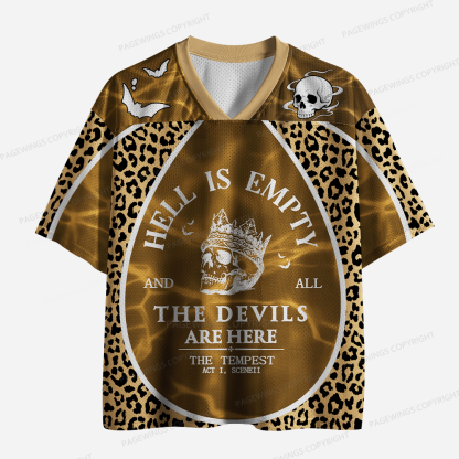 Pagewings Hell Is Empty And All The Devils Are Here Unisex Mesh Jersey